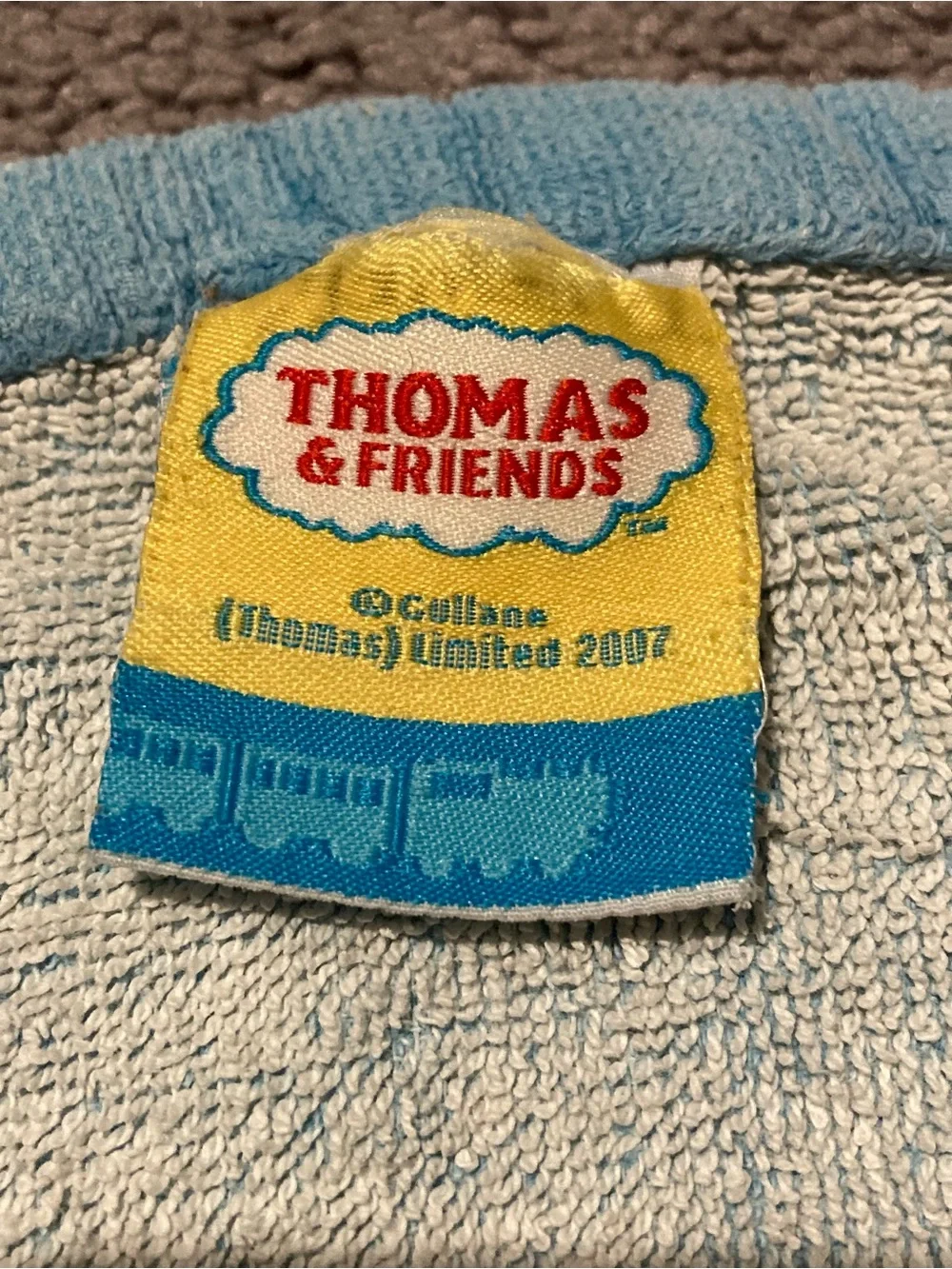 Y2K Thomas the Train & Friends Beach Towel 29” X 54” 100% Cotton Vintage Toddler